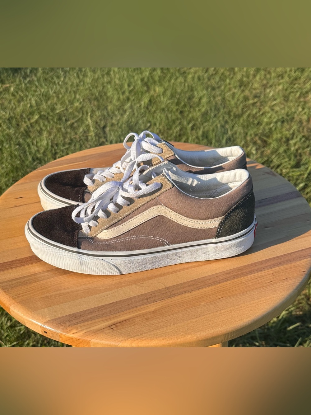 Men’s Vans Old Skool Canvas Suede Block Sneakers